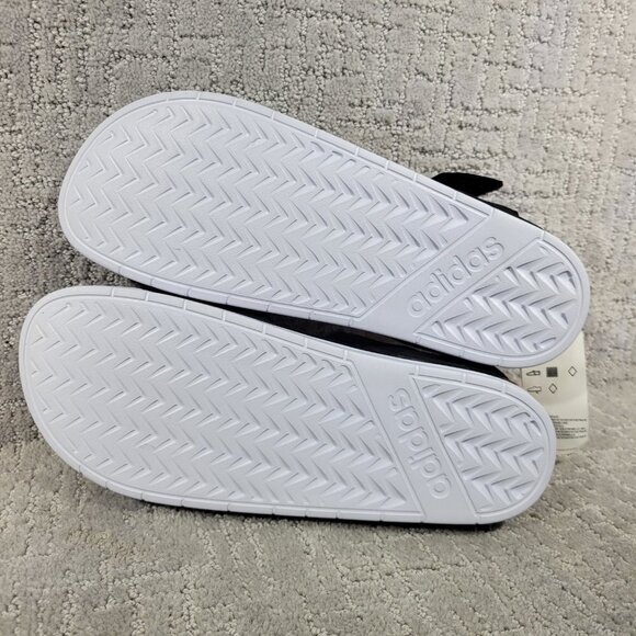 Adidas Adilette Men's Size 13 US Core Black Cloud White Slide Sandals F35416 - Picture 7 of 13